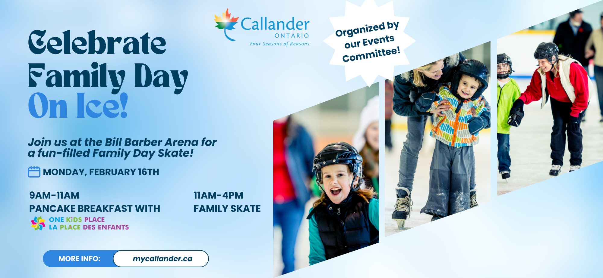 🥞⛸️ Family Day Fun in Callander! ❄️